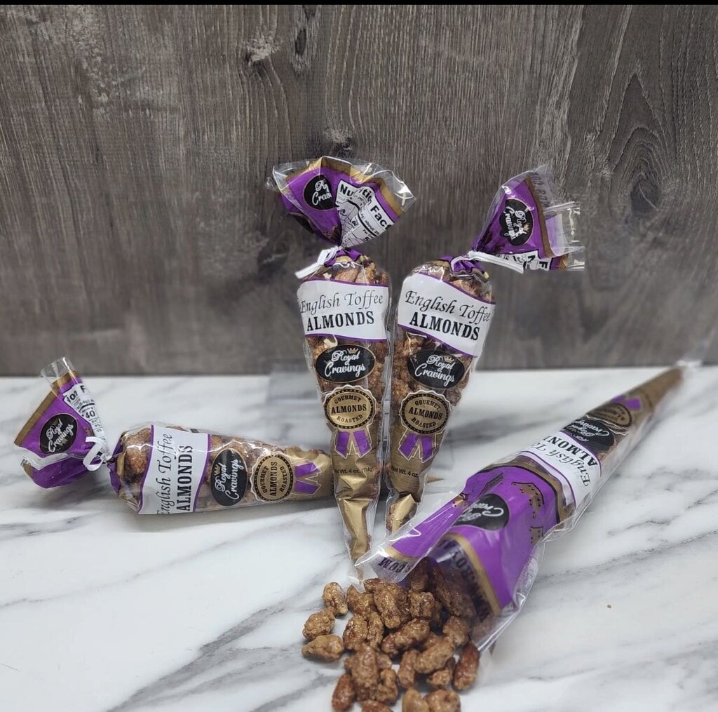 English Toffee Almonds Cone