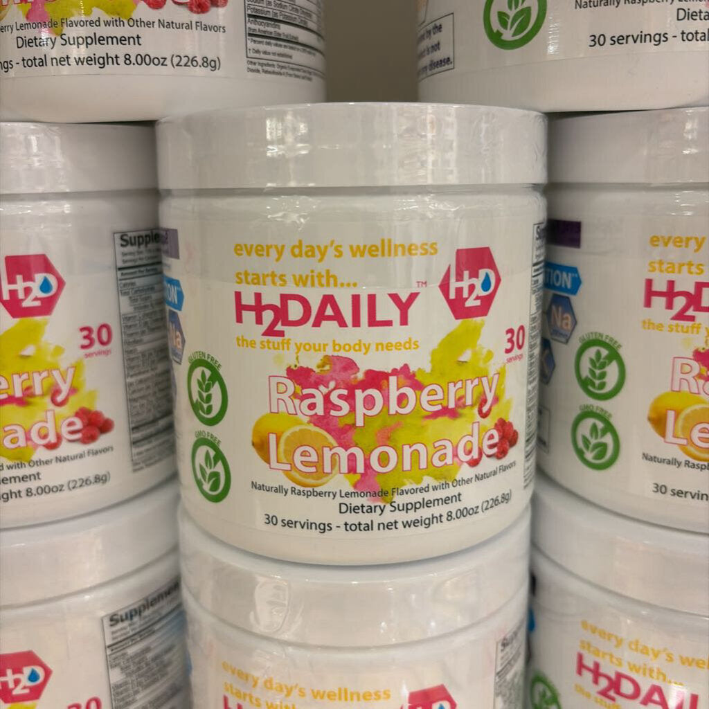 H2DAILY - RASPBERRY LEMONADE - TUB - 30 SERVINGS