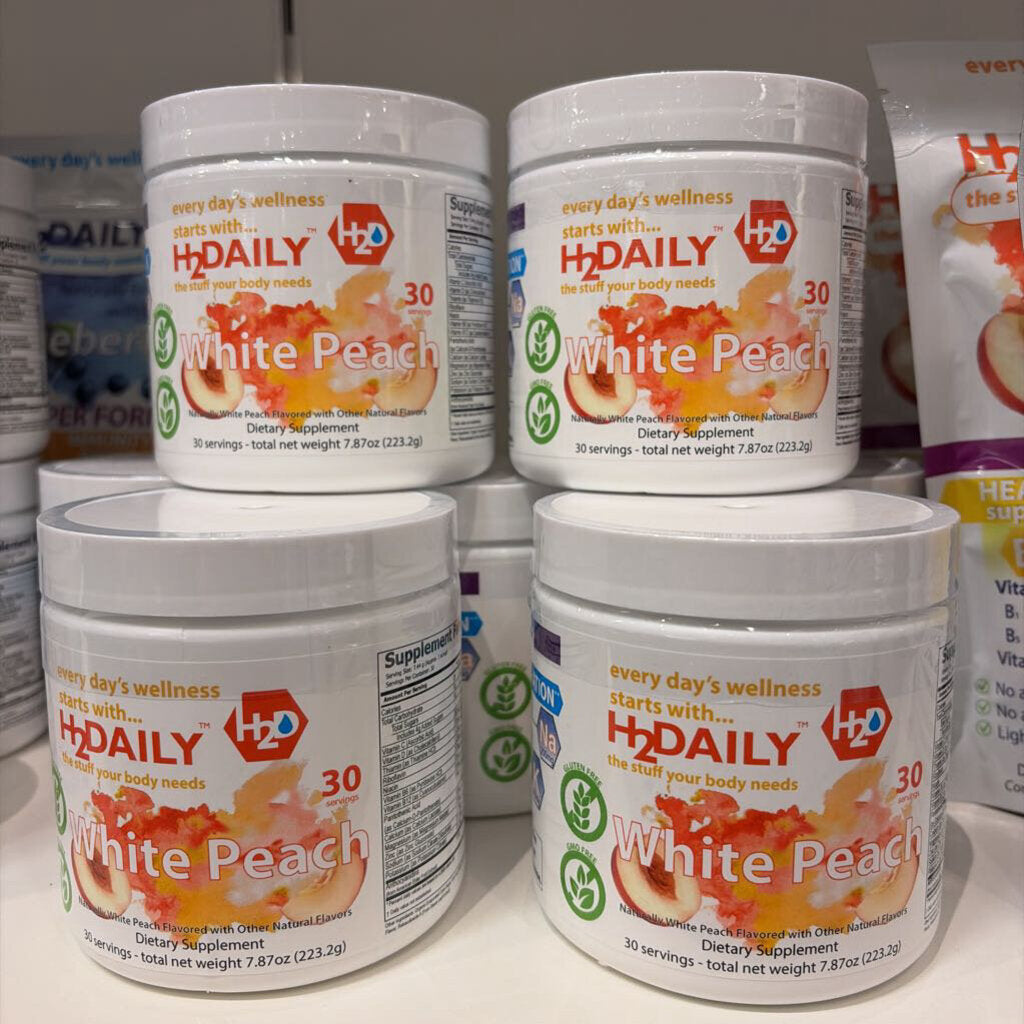 H2DAILY - WHITE PEACH - TUB - 30 SERVINGS
