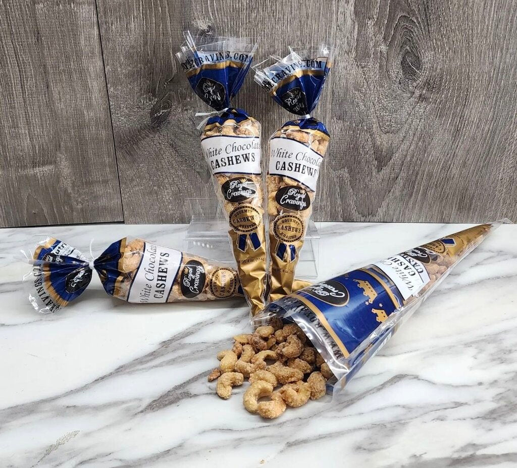 White Choc Cashew Cone