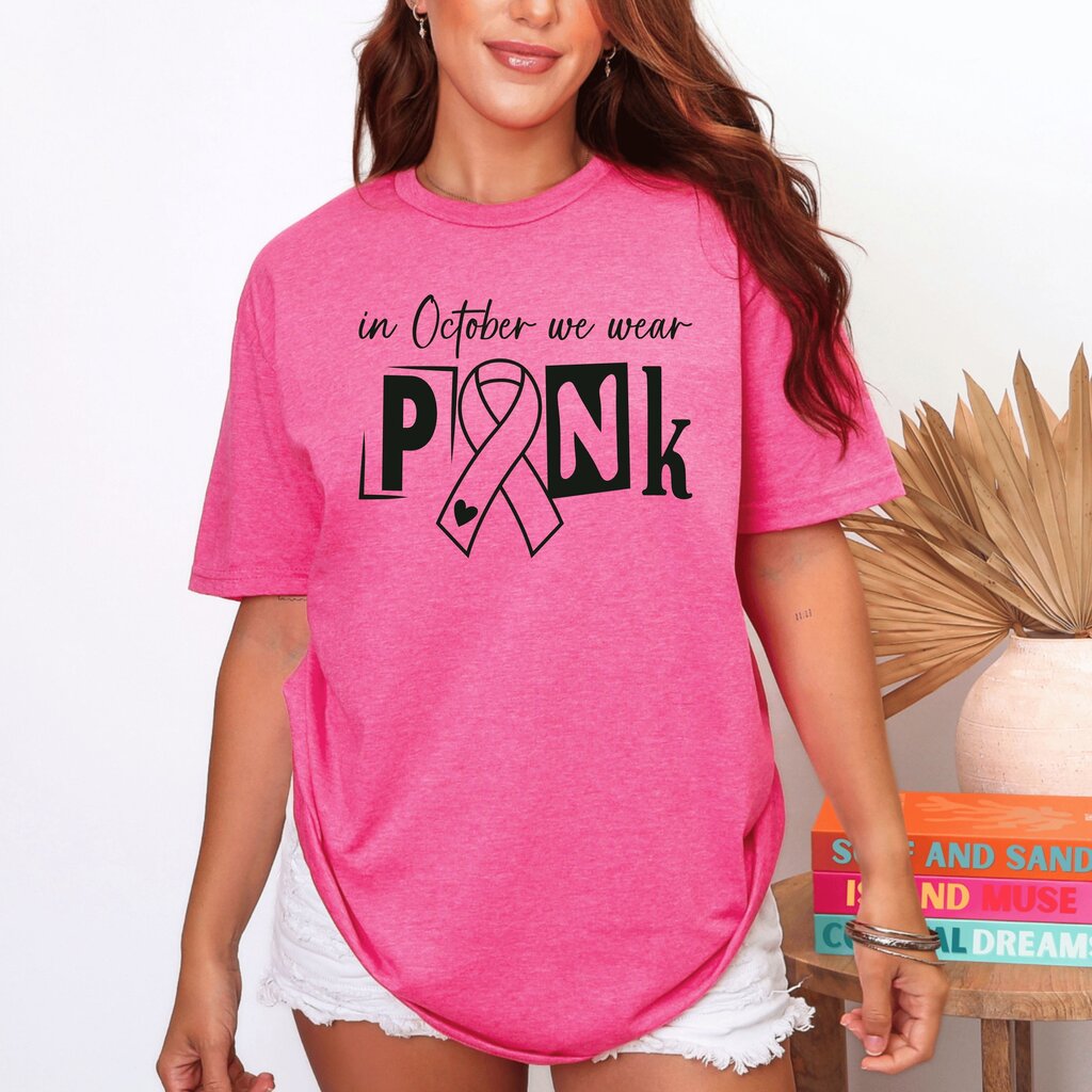 October We Wear Pink T Shirt (JBB)